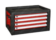स्टील मल्टीफंक्शनल टूल बॉक्स टॉप कैबिनेट, ड्रॉर्स के साथ रेड ब्लैक मेटल टूल चेस्ट