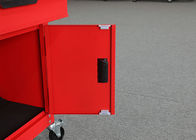 Iso9001 24 इंच लाल रंग गेराज धातु उपकरण कैबिनेट + उपकरण छाती कॉम्बो